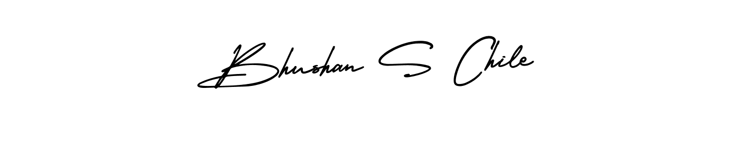 It looks lik you need a new signature style for name Bhushan S Chile. Design unique handwritten (AmerikaSignatureDemo-Regular) signature with our free signature maker in just a few clicks. Bhushan S Chile signature style 3 images and pictures png