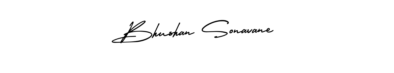 AmerikaSignatureDemo-Regular is a professional signature style that is perfect for those who want to add a touch of class to their signature. It is also a great choice for those who want to make their signature more unique. Get Bhushan Sonavane name to fancy signature for free. Bhushan Sonavane signature style 3 images and pictures png