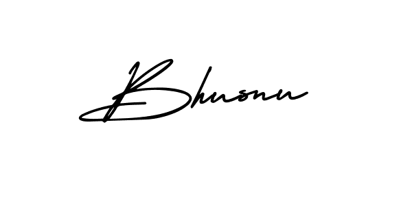 Bhusnu stylish signature style. Best Handwritten Sign (AmerikaSignatureDemo-Regular) for my name. Handwritten Signature Collection Ideas for my name Bhusnu. Bhusnu signature style 3 images and pictures png