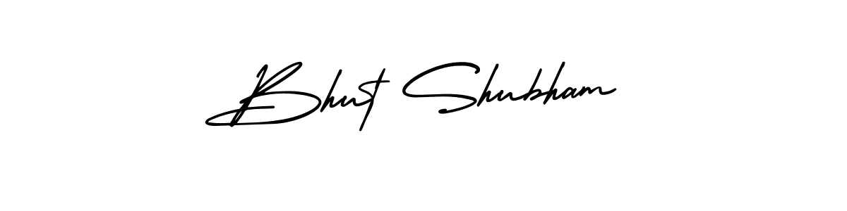 Create a beautiful signature design for name Bhut Shubham. With this signature (AmerikaSignatureDemo-Regular) fonts, you can make a handwritten signature for free. Bhut Shubham signature style 3 images and pictures png