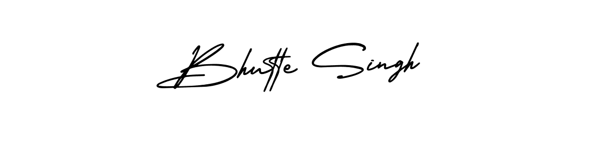 Use a signature maker to create a handwritten signature online. With this signature software, you can design (AmerikaSignatureDemo-Regular) your own signature for name Bhutte Singh. Bhutte Singh signature style 3 images and pictures png