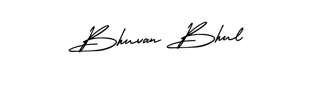 The best way (AmerikaSignatureDemo-Regular) to make a short signature is to pick only two or three words in your name. The name Bhuvan Bhul include a total of six letters. For converting this name. Bhuvan Bhul signature style 3 images and pictures png