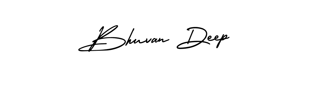 Make a beautiful signature design for name Bhuvan Deep. With this signature (AmerikaSignatureDemo-Regular) style, you can create a handwritten signature for free. Bhuvan Deep signature style 3 images and pictures png