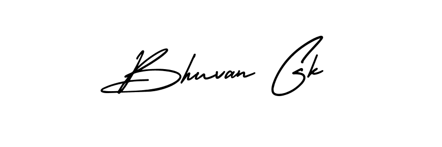 Design your own signature with our free online signature maker. With this signature software, you can create a handwritten (AmerikaSignatureDemo-Regular) signature for name Bhuvan Gk. Bhuvan Gk signature style 3 images and pictures png