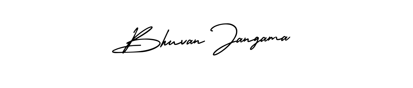 Make a beautiful signature design for name Bhuvan Jangama. With this signature (AmerikaSignatureDemo-Regular) style, you can create a handwritten signature for free. Bhuvan Jangama signature style 3 images and pictures png