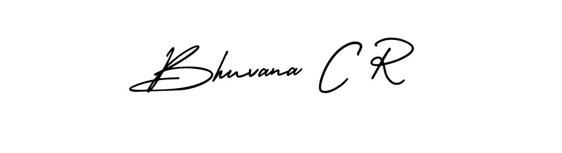 How to Draw Bhuvana C R signature style? AmerikaSignatureDemo-Regular is a latest design signature styles for name Bhuvana C R. Bhuvana C R signature style 3 images and pictures png