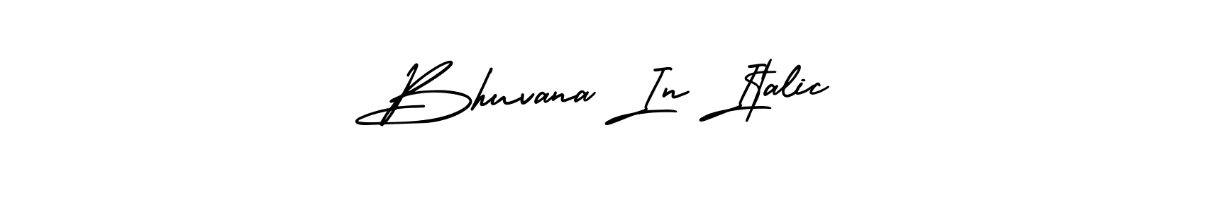 Make a short Bhuvana In Italic signature style. Manage your documents anywhere anytime using AmerikaSignatureDemo-Regular. Create and add eSignatures, submit forms, share and send files easily. Bhuvana In Italic signature style 3 images and pictures png