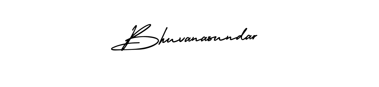 How to make Bhuvanasundar name signature. Use AmerikaSignatureDemo-Regular style for creating short signs online. This is the latest handwritten sign. Bhuvanasundar signature style 3 images and pictures png