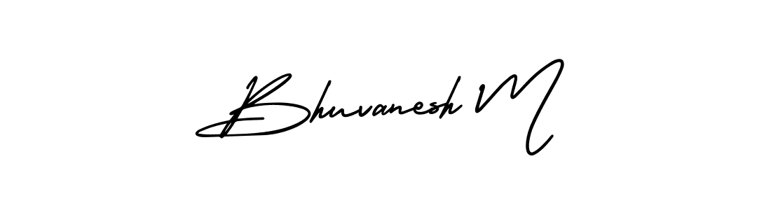 if you are searching for the best signature style for your name Bhuvanesh M. so please give up your signature search. here we have designed multiple signature styles  using AmerikaSignatureDemo-Regular. Bhuvanesh M signature style 3 images and pictures png