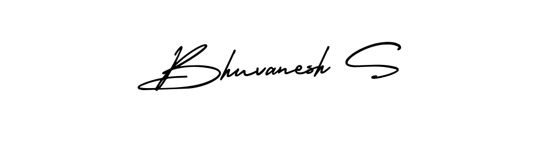 Also You can easily find your signature by using the search form. We will create Bhuvanesh S name handwritten signature images for you free of cost using AmerikaSignatureDemo-Regular sign style. Bhuvanesh S signature style 3 images and pictures png