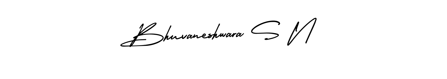 Make a beautiful signature design for name Bhuvaneshwara S N. With this signature (AmerikaSignatureDemo-Regular) style, you can create a handwritten signature for free. Bhuvaneshwara S N signature style 3 images and pictures png