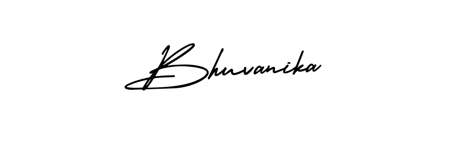 Make a beautiful signature design for name Bhuvanika. With this signature (AmerikaSignatureDemo-Regular) style, you can create a handwritten signature for free. Bhuvanika signature style 3 images and pictures png