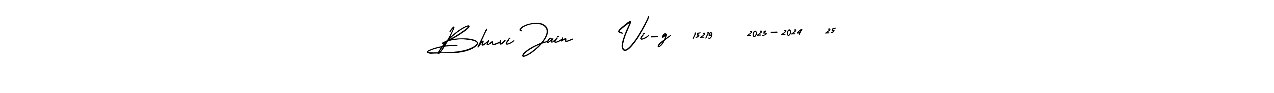 The best way (AmerikaSignatureDemo-Regular) to make a short signature is to pick only two or three words in your name. The name Bhuvi Jain    Vi-g  15219   2023-2024  25 include a total of six letters. For converting this name. Bhuvi Jain    Vi-g  15219   2023-2024  25 signature style 3 images and pictures png