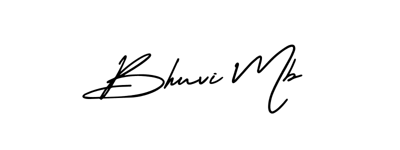Create a beautiful signature design for name Bhuvi Mb. With this signature (AmerikaSignatureDemo-Regular) fonts, you can make a handwritten signature for free. Bhuvi Mb signature style 3 images and pictures png