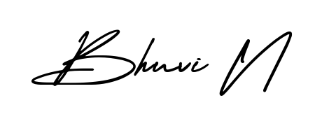 Bhuvi N stylish signature style. Best Handwritten Sign (AmerikaSignatureDemo-Regular) for my name. Handwritten Signature Collection Ideas for my name Bhuvi N. Bhuvi N signature style 3 images and pictures png