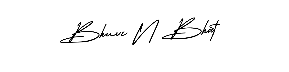 This is the best signature style for the Bhuvi N Bhat name. Also you like these signature font (AmerikaSignatureDemo-Regular). Mix name signature. Bhuvi N Bhat signature style 3 images and pictures png