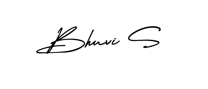 Make a beautiful signature design for name Bhuvi S. With this signature (AmerikaSignatureDemo-Regular) style, you can create a handwritten signature for free. Bhuvi S signature style 3 images and pictures png