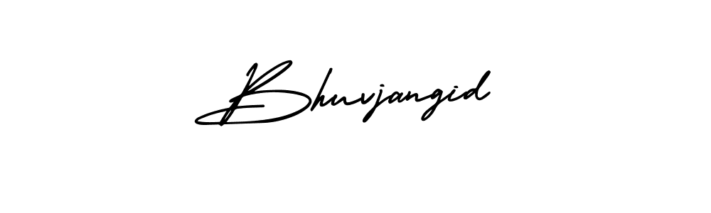 How to make Bhuvjangid name signature. Use AmerikaSignatureDemo-Regular style for creating short signs online. This is the latest handwritten sign. Bhuvjangid signature style 3 images and pictures png