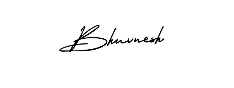 Make a beautiful signature design for name Bhuvnesh. With this signature (AmerikaSignatureDemo-Regular) style, you can create a handwritten signature for free. Bhuvnesh signature style 3 images and pictures png