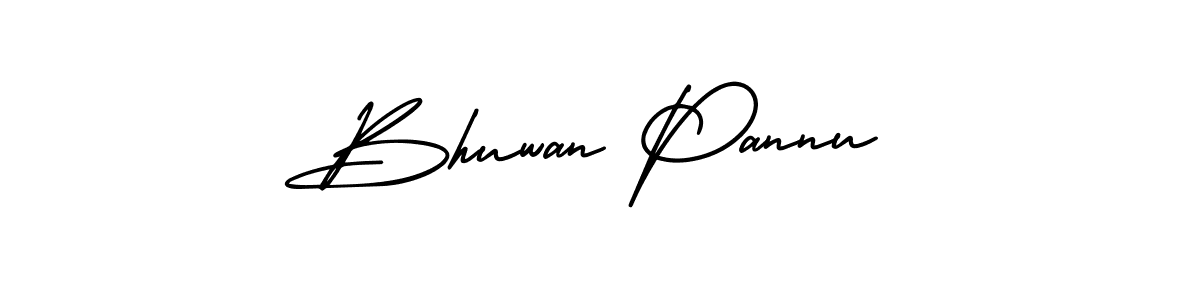 Make a short Bhuwan Pannu signature style. Manage your documents anywhere anytime using AmerikaSignatureDemo-Regular. Create and add eSignatures, submit forms, share and send files easily. Bhuwan Pannu signature style 3 images and pictures png