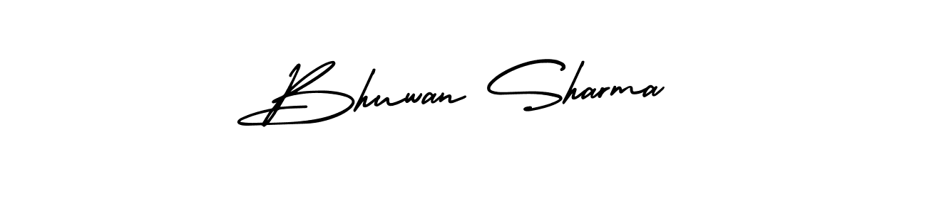 Create a beautiful signature design for name Bhuwan Sharma. With this signature (AmerikaSignatureDemo-Regular) fonts, you can make a handwritten signature for free. Bhuwan Sharma signature style 3 images and pictures png