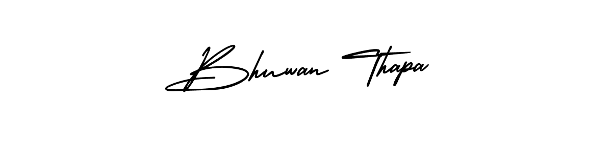 Design your own signature with our free online signature maker. With this signature software, you can create a handwritten (AmerikaSignatureDemo-Regular) signature for name Bhuwan Thapa. Bhuwan Thapa signature style 3 images and pictures png
