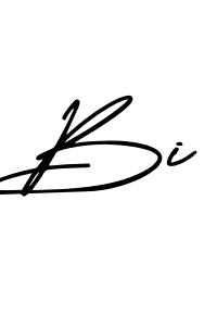 How to make Bi signature? AmerikaSignatureDemo-Regular is a professional autograph style. Create handwritten signature for Bi name. Bi signature style 3 images and pictures png