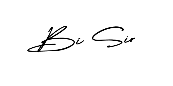 How to make Bi Sir signature? AmerikaSignatureDemo-Regular is a professional autograph style. Create handwritten signature for Bi Sir name. Bi Sir signature style 3 images and pictures png