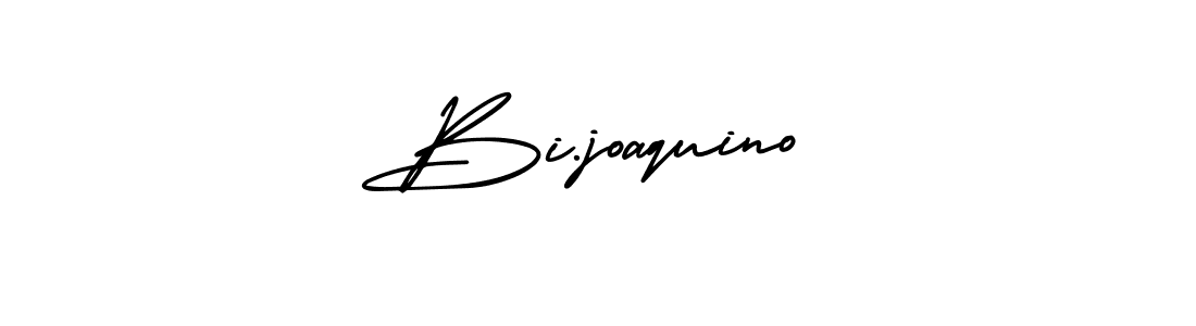 You should practise on your own different ways (AmerikaSignatureDemo-Regular) to write your name (Bi.joaquino) in signature. don't let someone else do it for you. Bi.joaquino signature style 3 images and pictures png