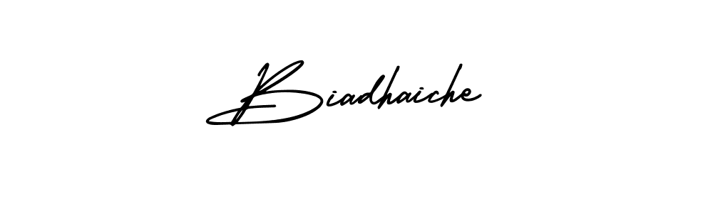 Create a beautiful signature design for name Biadhaiche. With this signature (AmerikaSignatureDemo-Regular) fonts, you can make a handwritten signature for free. Biadhaiche signature style 3 images and pictures png