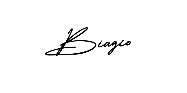 Make a beautiful signature design for name Biagio. With this signature (AmerikaSignatureDemo-Regular) style, you can create a handwritten signature for free. Biagio signature style 3 images and pictures png