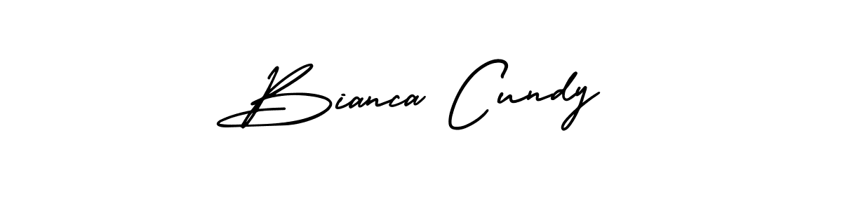 Design your own signature with our free online signature maker. With this signature software, you can create a handwritten (AmerikaSignatureDemo-Regular) signature for name Bianca Cundy. Bianca Cundy signature style 3 images and pictures png