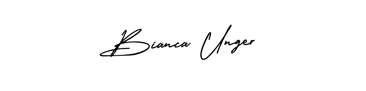 Make a beautiful signature design for name Bianca Unger. With this signature (AmerikaSignatureDemo-Regular) style, you can create a handwritten signature for free. Bianca Unger signature style 3 images and pictures png