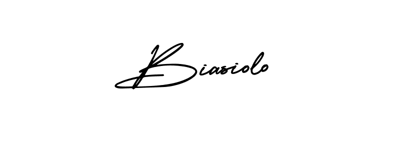 Use a signature maker to create a handwritten signature online. With this signature software, you can design (AmerikaSignatureDemo-Regular) your own signature for name Biasiolo. Biasiolo signature style 3 images and pictures png