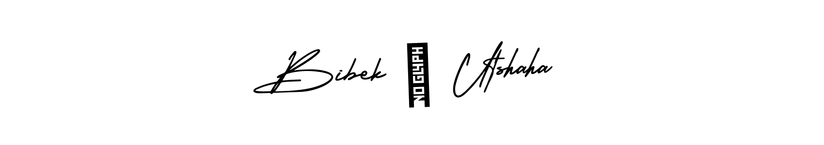 How to Draw Bibek ❤ Utshaha signature style? AmerikaSignatureDemo-Regular is a latest design signature styles for name Bibek ❤ Utshaha. Bibek ❤ Utshaha signature style 3 images and pictures png