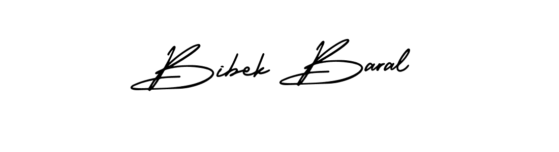 Design your own signature with our free online signature maker. With this signature software, you can create a handwritten (AmerikaSignatureDemo-Regular) signature for name Bibek Baral. Bibek Baral signature style 3 images and pictures png