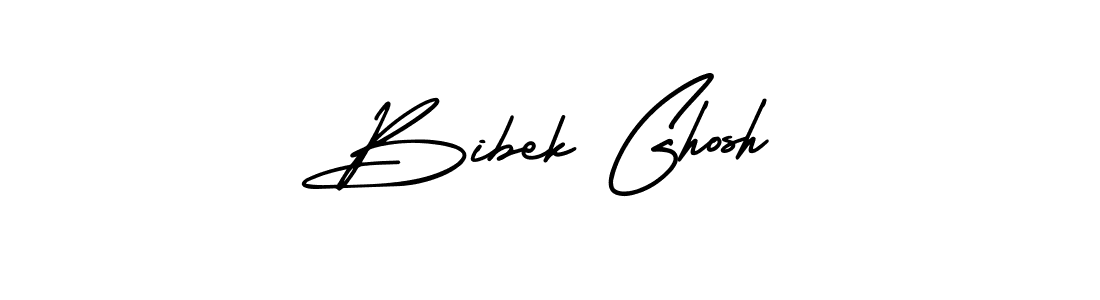 Bibek Ghosh stylish signature style. Best Handwritten Sign (AmerikaSignatureDemo-Regular) for my name. Handwritten Signature Collection Ideas for my name Bibek Ghosh. Bibek Ghosh signature style 3 images and pictures png