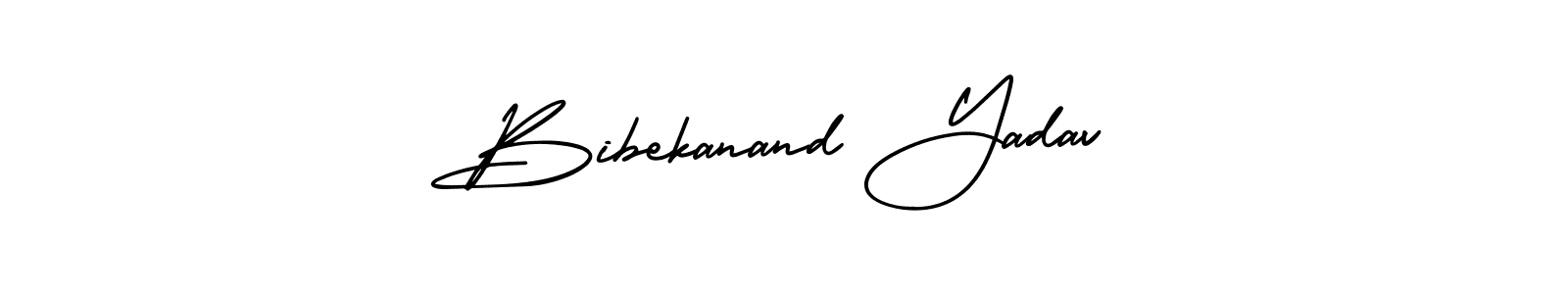Make a beautiful signature design for name Bibekanand Yadav. With this signature (AmerikaSignatureDemo-Regular) style, you can create a handwritten signature for free. Bibekanand Yadav signature style 3 images and pictures png