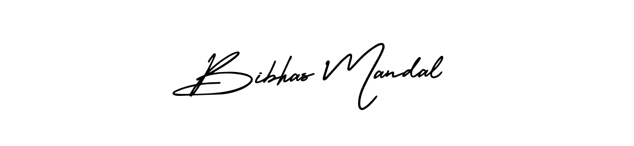 Create a beautiful signature design for name Bibhas Mandal. With this signature (AmerikaSignatureDemo-Regular) fonts, you can make a handwritten signature for free. Bibhas Mandal signature style 3 images and pictures png