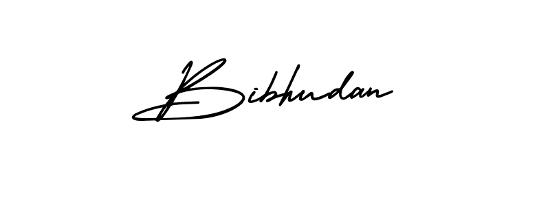 Design your own signature with our free online signature maker. With this signature software, you can create a handwritten (AmerikaSignatureDemo-Regular) signature for name Bibhudan. Bibhudan signature style 3 images and pictures png