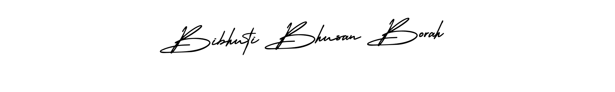 The best way (AmerikaSignatureDemo-Regular) to make a short signature is to pick only two or three words in your name. The name Bibhuti Bhusan Borah include a total of six letters. For converting this name. Bibhuti Bhusan Borah signature style 3 images and pictures png