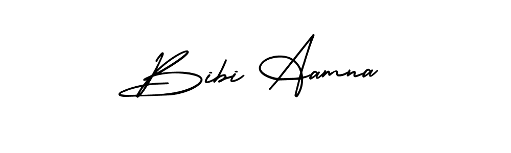 Similarly AmerikaSignatureDemo-Regular is the best handwritten signature design. Signature creator online .You can use it as an online autograph creator for name Bibi Aamna. Bibi Aamna signature style 3 images and pictures png