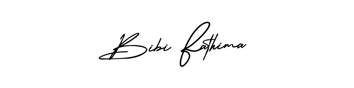 Use a signature maker to create a handwritten signature online. With this signature software, you can design (AmerikaSignatureDemo-Regular) your own signature for name Bibi Fathima. Bibi Fathima signature style 3 images and pictures png