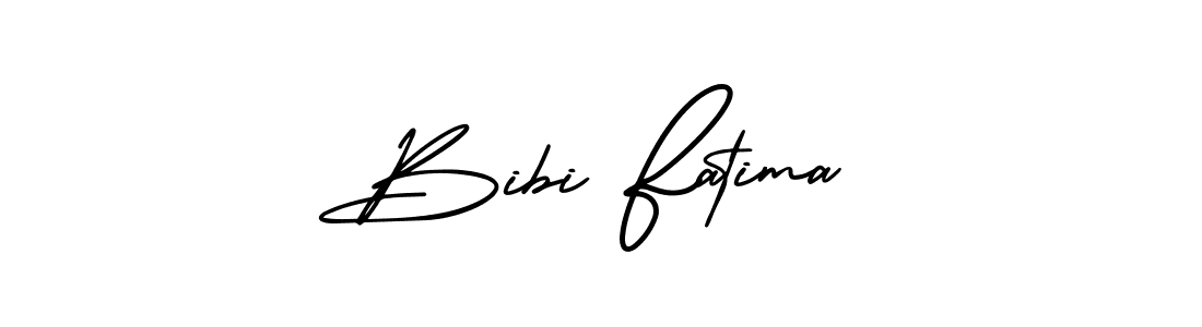 Create a beautiful signature design for name Bibi Fatima. With this signature (AmerikaSignatureDemo-Regular) fonts, you can make a handwritten signature for free. Bibi Fatima signature style 3 images and pictures png