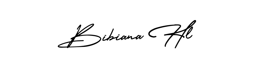 Use a signature maker to create a handwritten signature online. With this signature software, you can design (AmerikaSignatureDemo-Regular) your own signature for name Bibiana Hl. Bibiana Hl signature style 3 images and pictures png