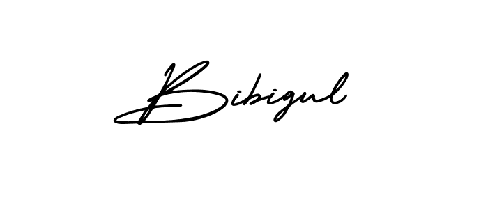 Design your own signature with our free online signature maker. With this signature software, you can create a handwritten (AmerikaSignatureDemo-Regular) signature for name Bibigul. Bibigul signature style 3 images and pictures png