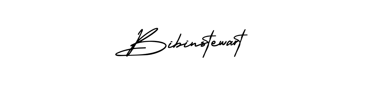 How to make Bibinstewart name signature. Use AmerikaSignatureDemo-Regular style for creating short signs online. This is the latest handwritten sign. Bibinstewart signature style 3 images and pictures png