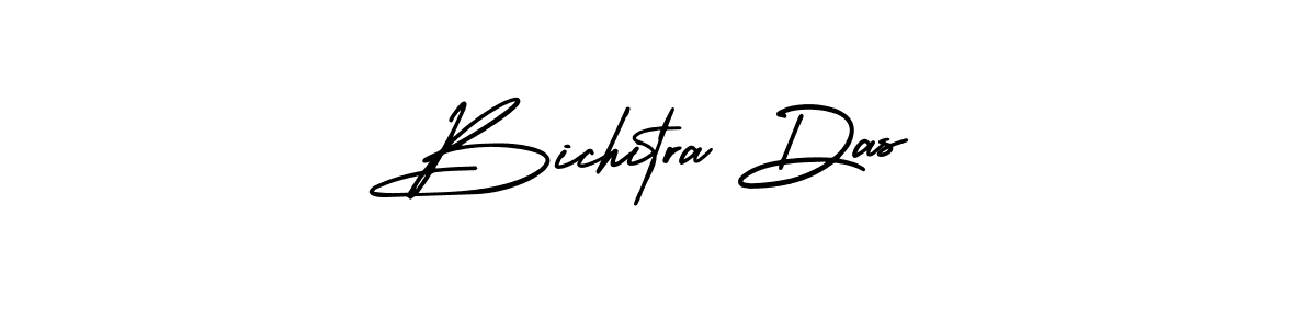 The best way (AmerikaSignatureDemo-Regular) to make a short signature is to pick only two or three words in your name. The name Bichitra Das include a total of six letters. For converting this name. Bichitra Das signature style 3 images and pictures png