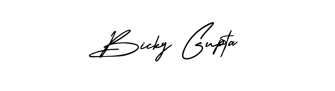 Best and Professional Signature Style for Bicky Gupta. AmerikaSignatureDemo-Regular Best Signature Style Collection. Bicky Gupta signature style 3 images and pictures png