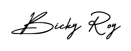 Upgrade your professional image with Bicky Roy signature created with AmerikaSignatureDemo-Regular font. Fast, free, and watermark-free download. Bicky Roy signature style 3 images and pictures png